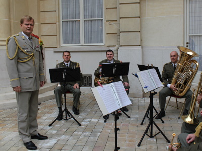 Paříž 2011 recepce Amnasáda ČR s panem Generálem Josefem Bečvářem