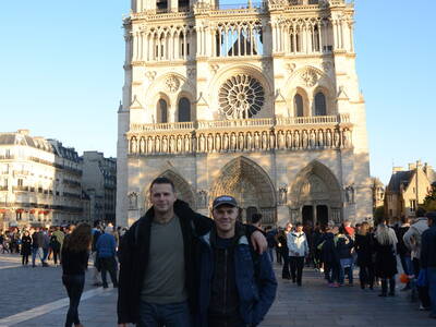 Paříž 2015 Martin Pončík - nejvěrnější cestovatel a zakladatel BrassFive.CZ